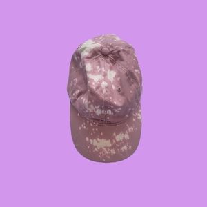 Pink tie dye "bruh" hat